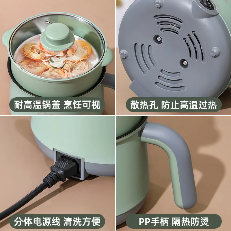 multifunction mini hotpot cooker commercial noodles rice cooker portable electric stanlies steel  cooker household