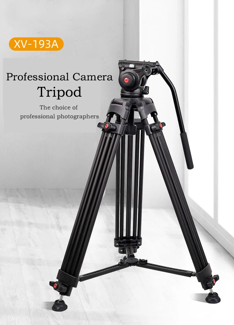Antcaus Professional 3 Section Aluminum Alloy Video Camera Tripods Kit Video Studio Shooting Camera Tripod With Ball Head