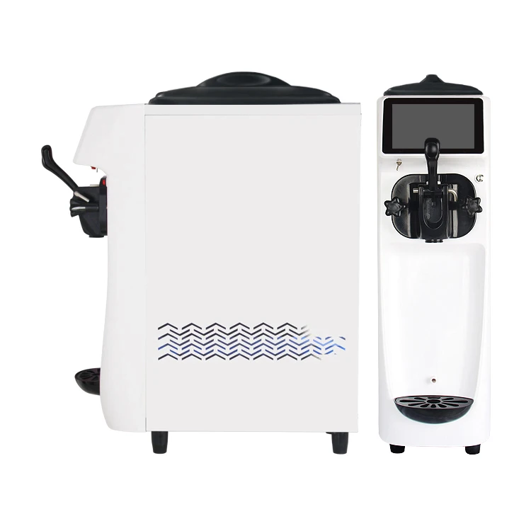 Goshen commercial custom logo feeding style freezing machine soft serve ice cream maker machine