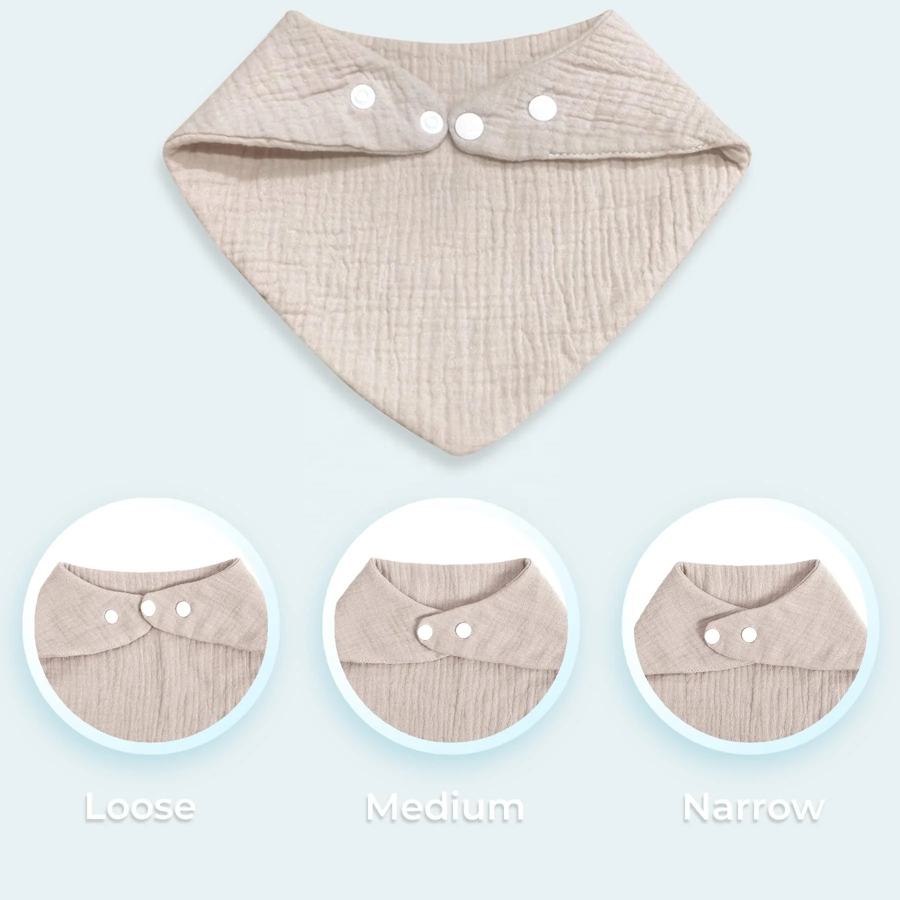 Muslin Baby Solid Bibs Baby Bandana Drool Bibs Colors Bib for Babies for Unisex Boys Girls Solid 100% Cotton Plain Dyed Support