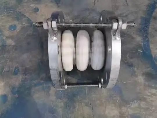 Only 2 PTFE convolutes bellows expansion joint,PTFE Lining Corrugated Flexible bellows expansion joint