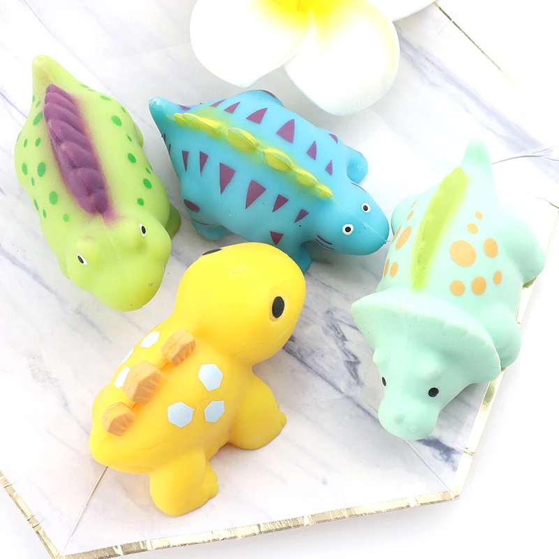 
HuaYi TPR Assorted Dinosaur Squishy Puffer Ball, Cute LED light up Spiky Squeeze Puffer Ball For Kids And Adults 