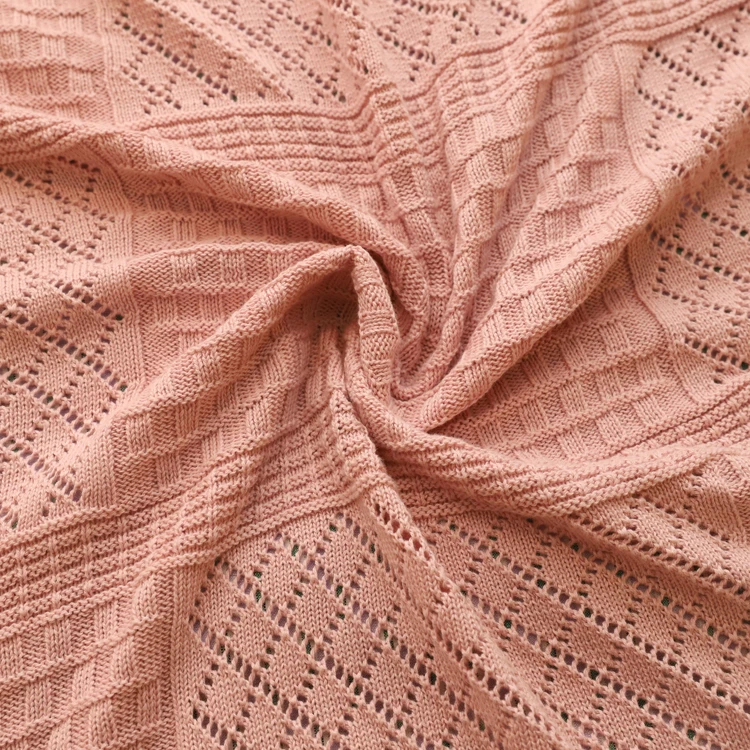 custom plane luxury linen wool cotton chunky knit throw baby blanket with lace for sofas