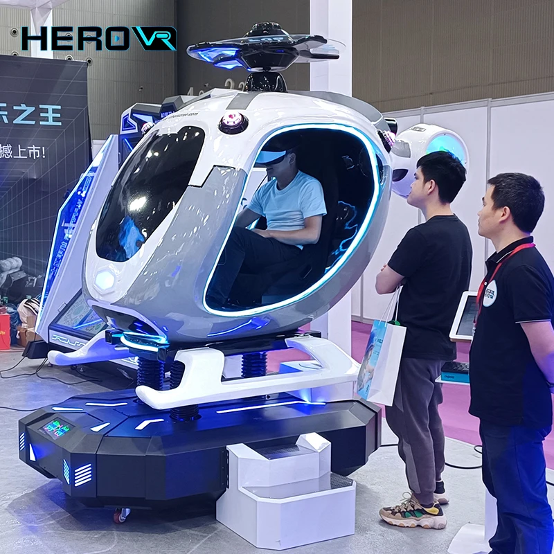 HEROVR рекреационный VR вертолет пилот Аркадный Игровой Автомат с профессиональным гоночным сиденьем