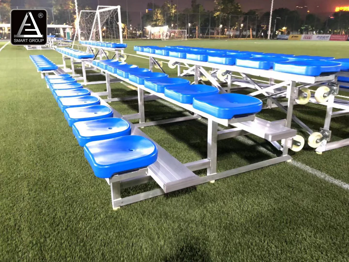 Movable Outdoor Aluminum Bleachers Grandstand Stadium Seats Telescopic Grandstands Seating Solutions Bleacher Aluminum Bleachers