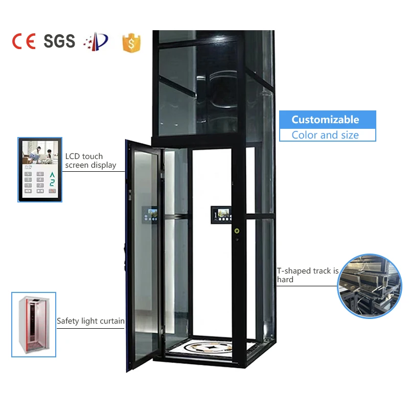 Luxury Design Villa House Elevator Lifts Elevator Manufacturers Good Quality Elevator