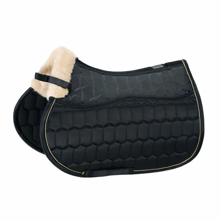 Customized Logo Equestrian Competition Skin Friendly Quilted Horse Saddle Pad For Horse Riding