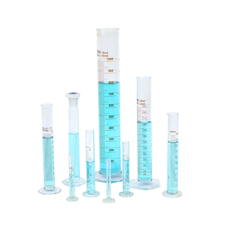 laboratory 25ml 50ml 250 ml 500ml 1000ml class a glass graduated measuring cylinder with stopper