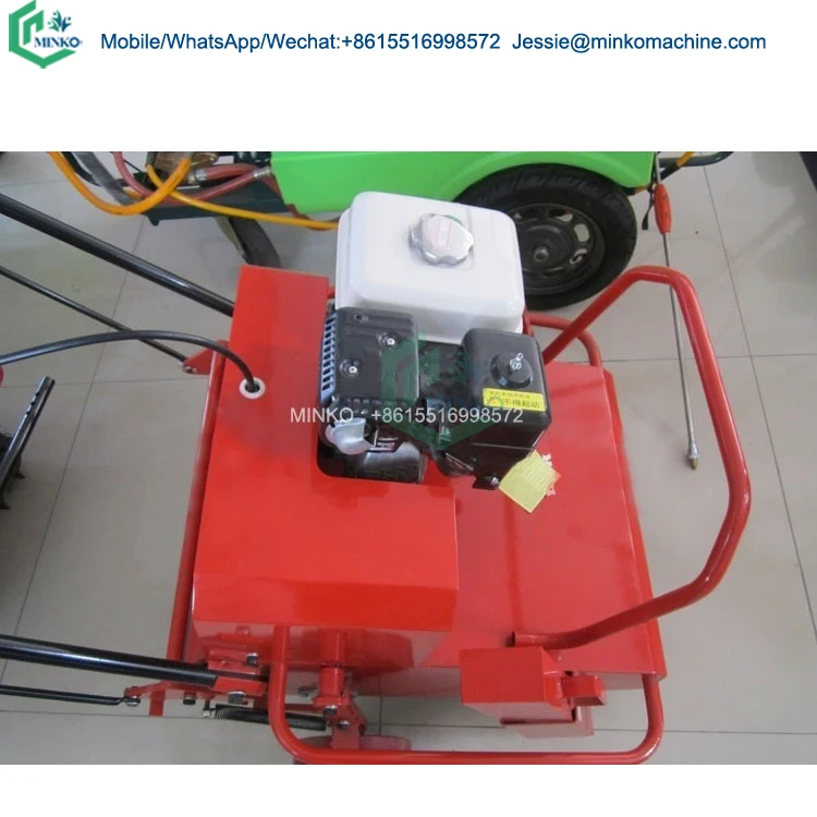 gasoline engine lawn punching machine garden yard aerator rotary push tine machinery equipment