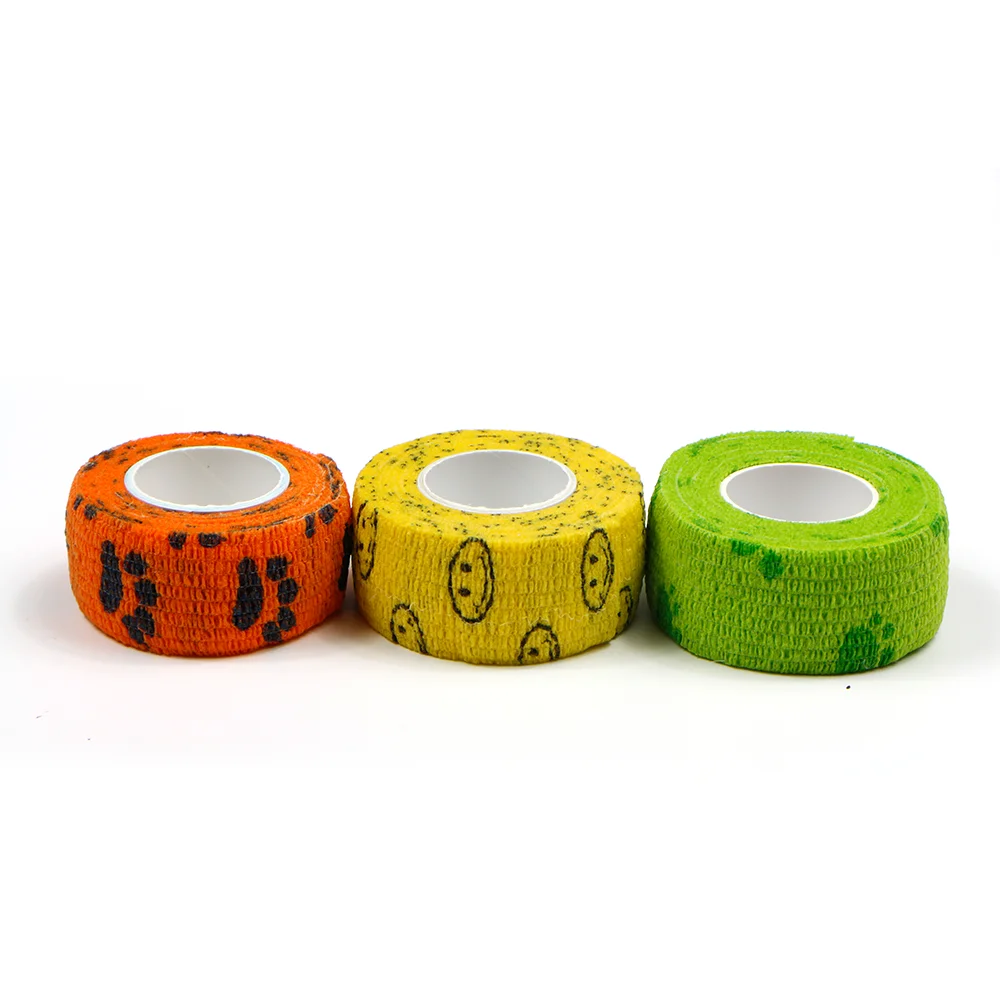OEM self adhesive cohesive elastic conforming compression bandage wrap for animal