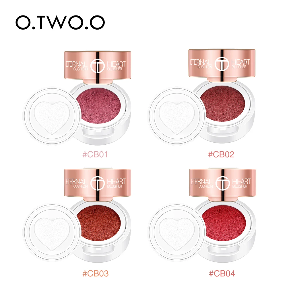 Cosmetics Makeup O.TWO.O High Quality Custom Private Label Palette Heart Stamp Blusher