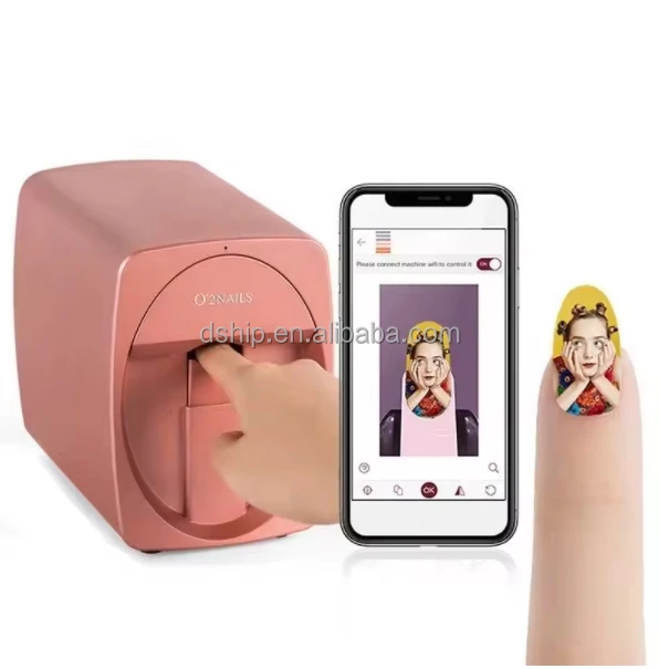 CE FCC Approved O2NAILS Digital Nail Printer Machine Smart Portable Nail Printer H1 Finger Nail Printer
