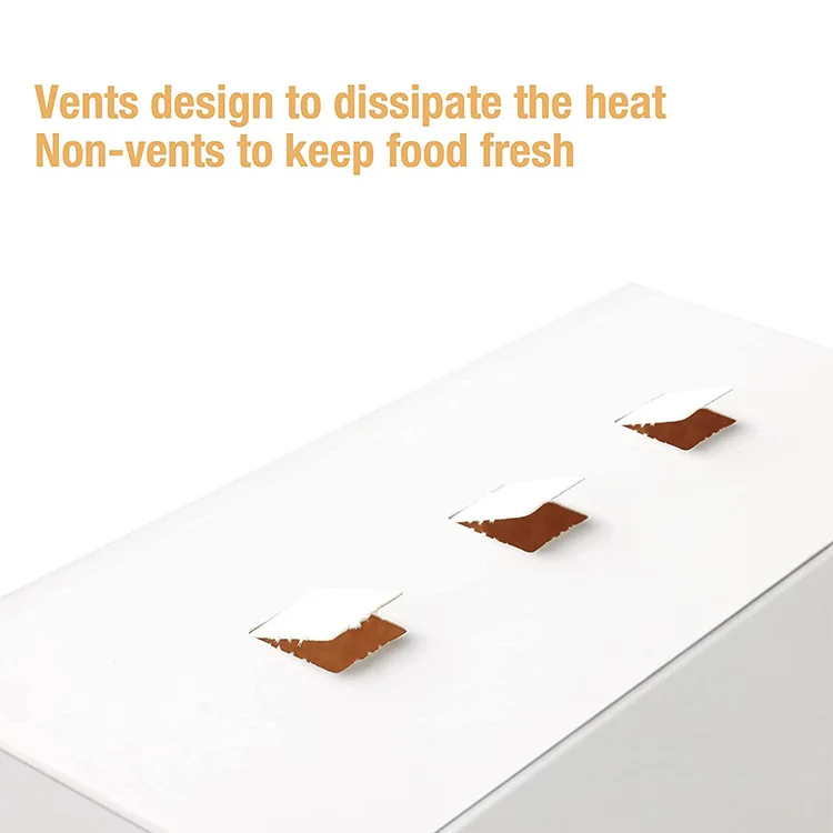 Disposable Rectangle Food Containers Shawarma Fries Hot Dog Kebab Lunch White Cardboard Paper Box