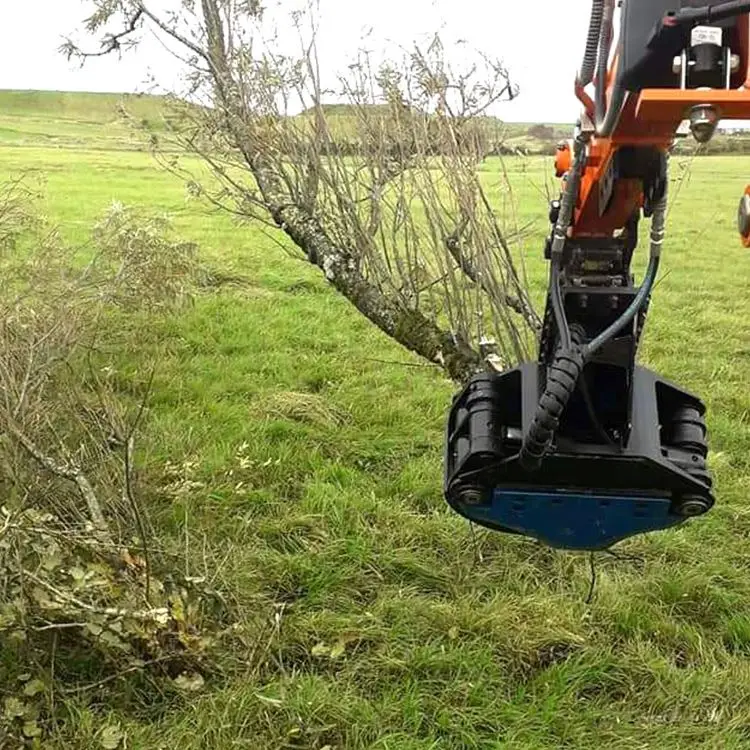tree felling head hydraulic wood cutter tree shear cutting machine