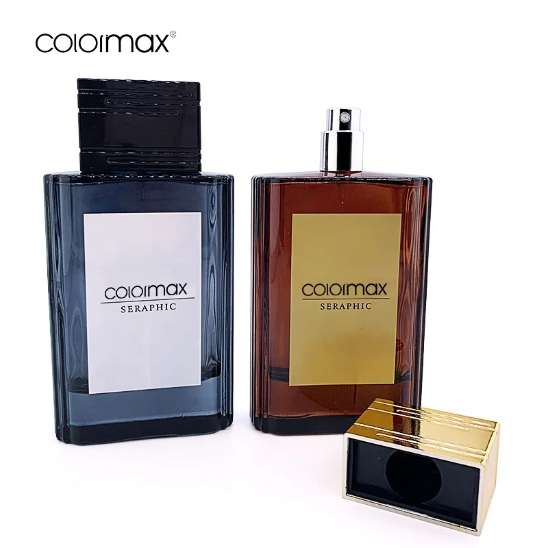 2022 colormax Parfum 100 Ml Perfume Designer Bottles Dark French Square Glass Perfume Bottles