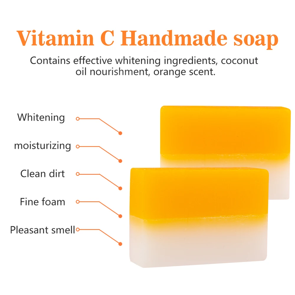 Disaar Organic 100% Vitamin C Whitening Moisturizing Serum Face And Body Beauty Skincare Soap