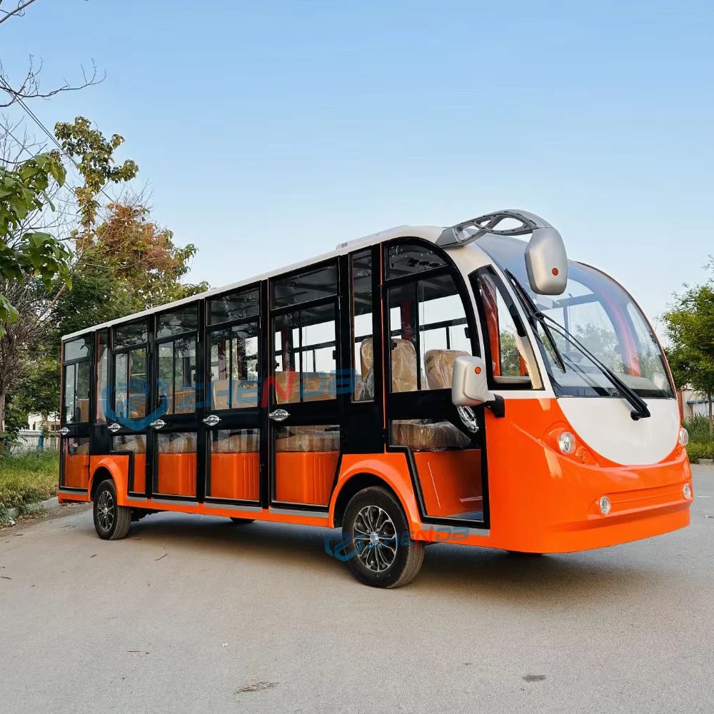 New Energy Low Speed School Bus Electric Sightseeing Reception Car City Sightseeing Shuttle Bus for Sale