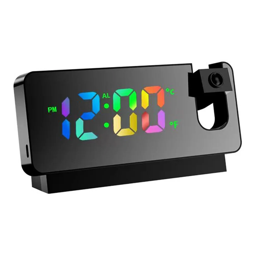 KH-CL014B LED Projection Alarm Clock for Kid Children Bedroom Great Gift