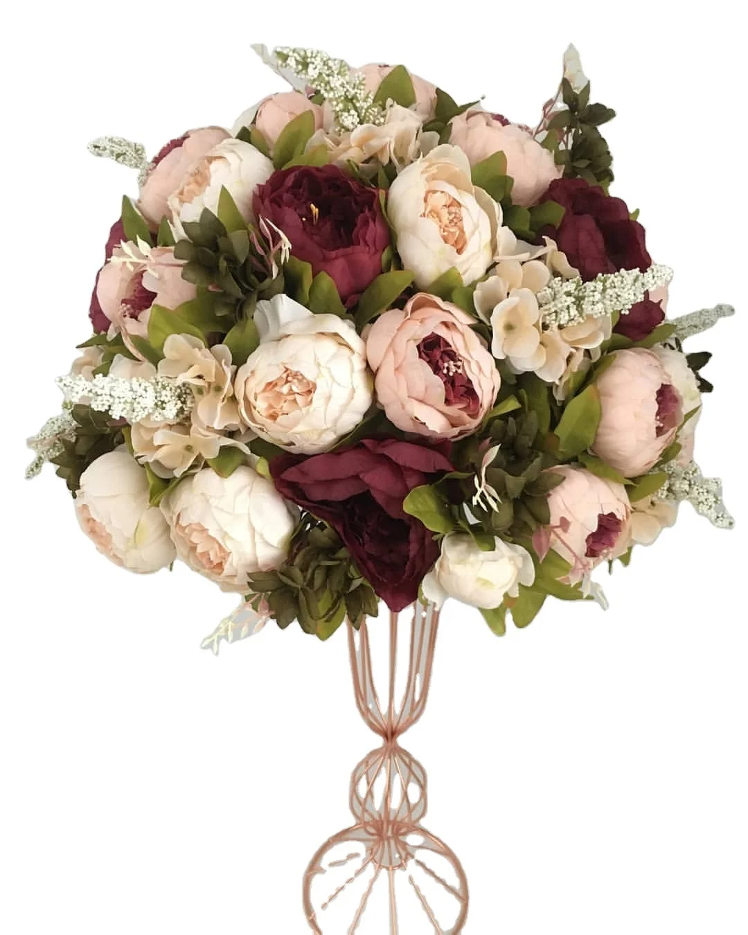 Oem Centerpieces Wedding Table Peony Artificial Flower Balls