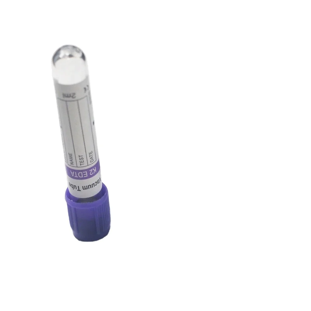 Vacutainer Vacuum tube   EDTA k2 EDTA K3 purple tube CE ISO FSC