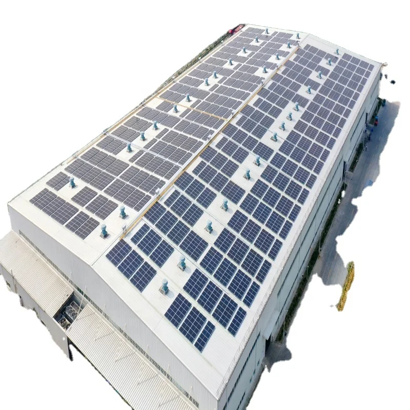 Высококачественная недорогая Современная промышленная стальная конструкция, рабочая установка с солнечными панелями на крыше