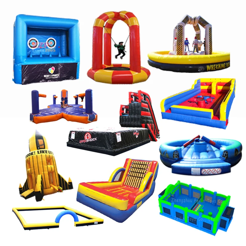 ZZPL Giant outdoor inflatable Flip it game for sale Super fun inflatable team building game cube flip it for party use