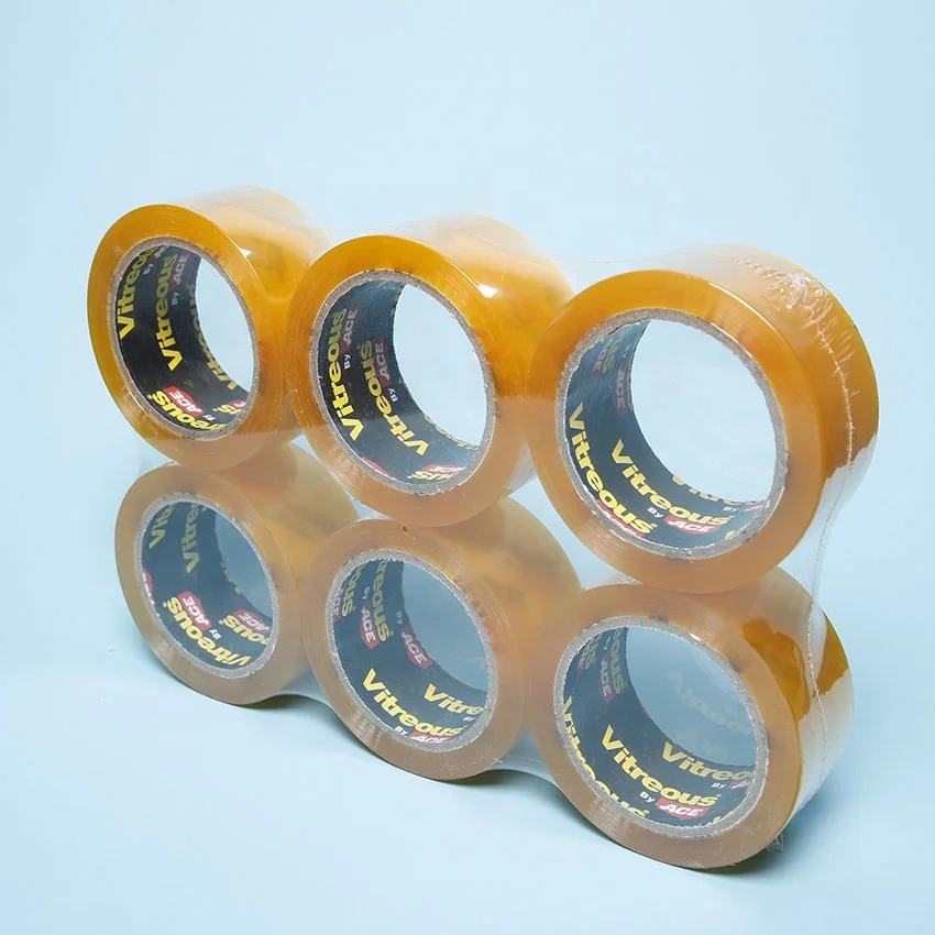 Acrylic 48mm x 150m  BOPP cinta de embalaje transparente super sticky adhesive tape
