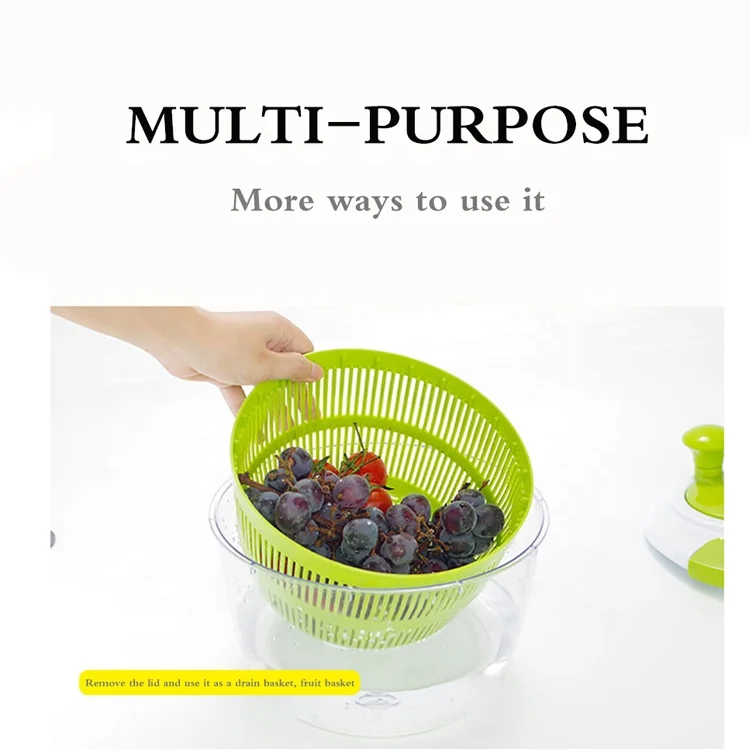Vegetables Salad Spinner Lettuce Greens Washer Dryer Drainer Crisper Strainer For Washing Drying Leafy Vegetables Kitchen Tools