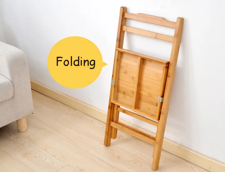 Portable natural bamboo wood outdoor garden leisure folding chair