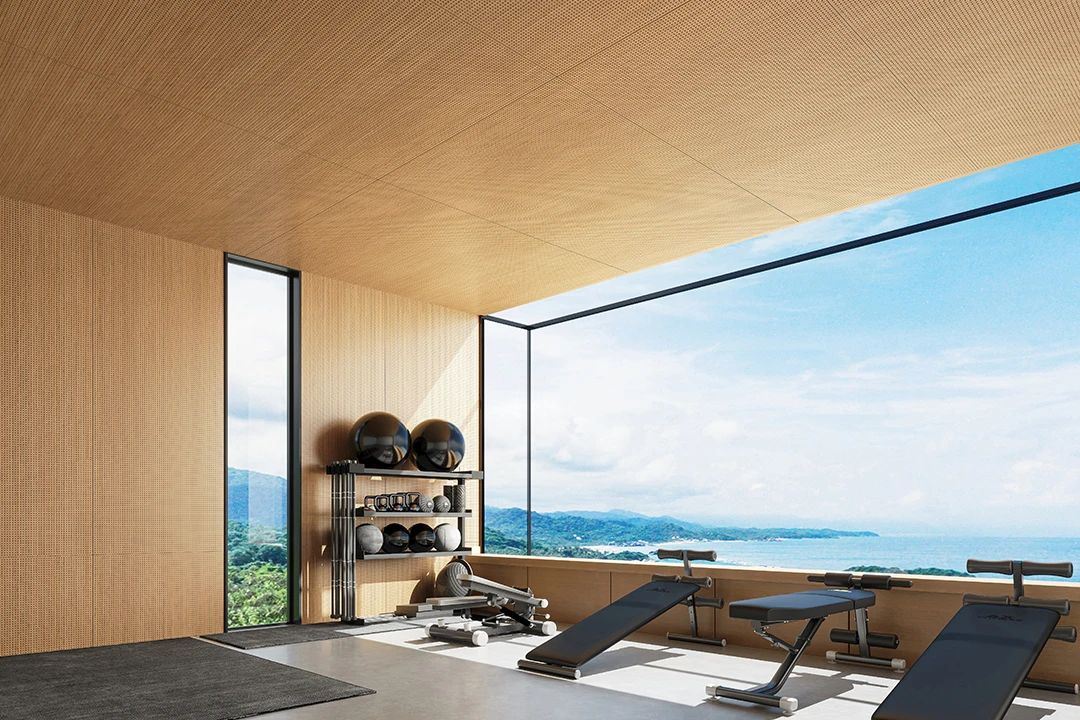 Bamboo Acoustic Panel Diffusion Wall Soundproofing Slat  Bamboo Wooden Acoustic Panels Sound Proof Wall Panels 3d model design