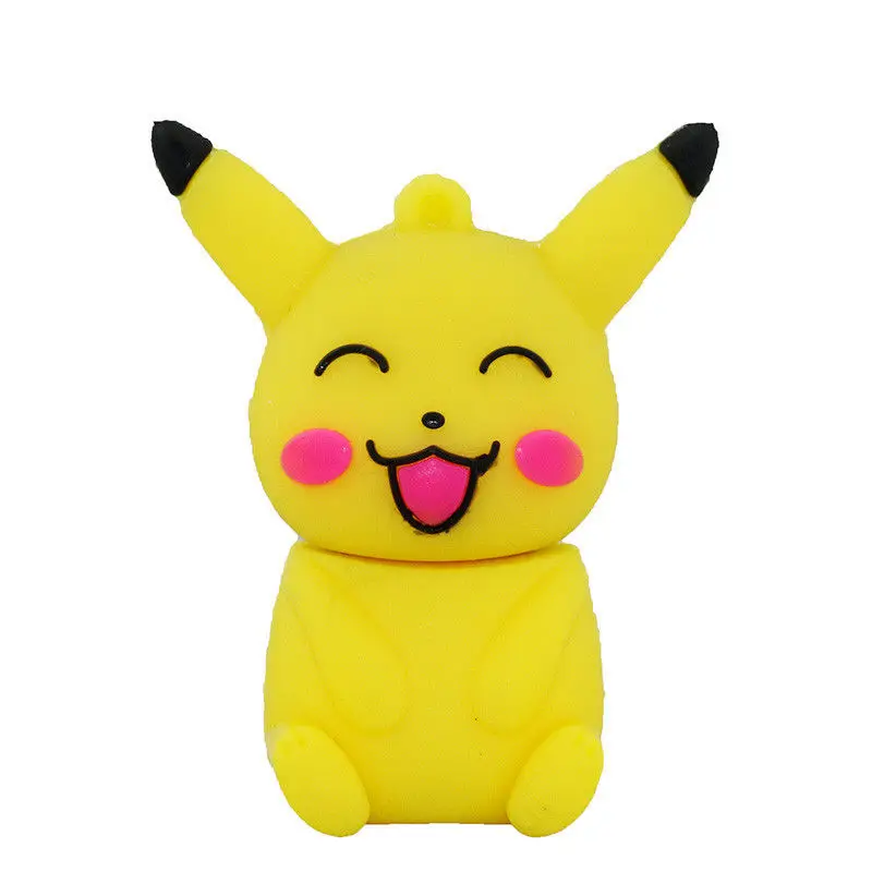 Pendrive Cartoon Animal Cute Pokemon Pikachu Shape USB Flash Drive 8GB 16GB 32GB 64GB 128GB Pen Drive USB 2.0 Flash Memory Stick
