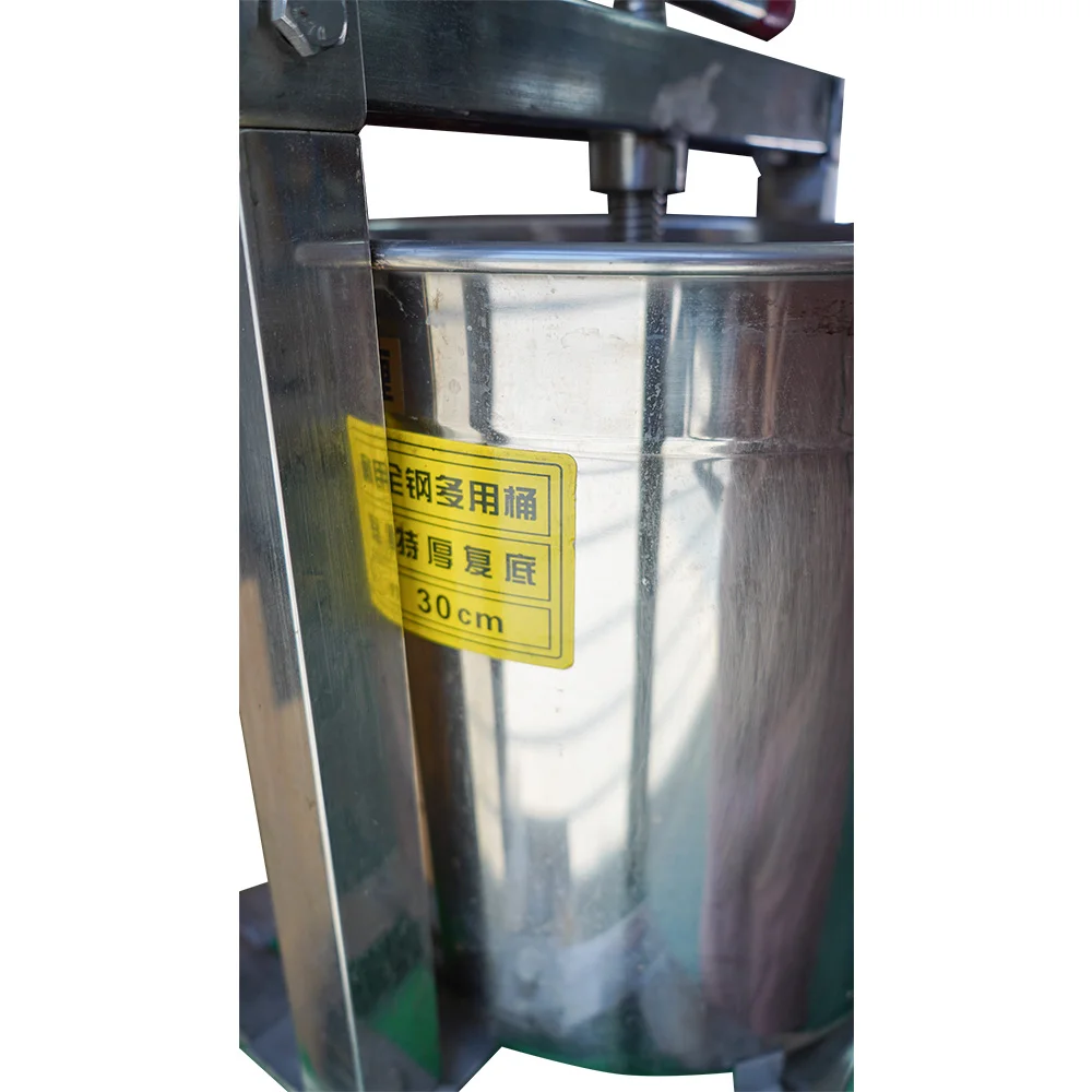 Stainless steel manual honey beeswax press machine