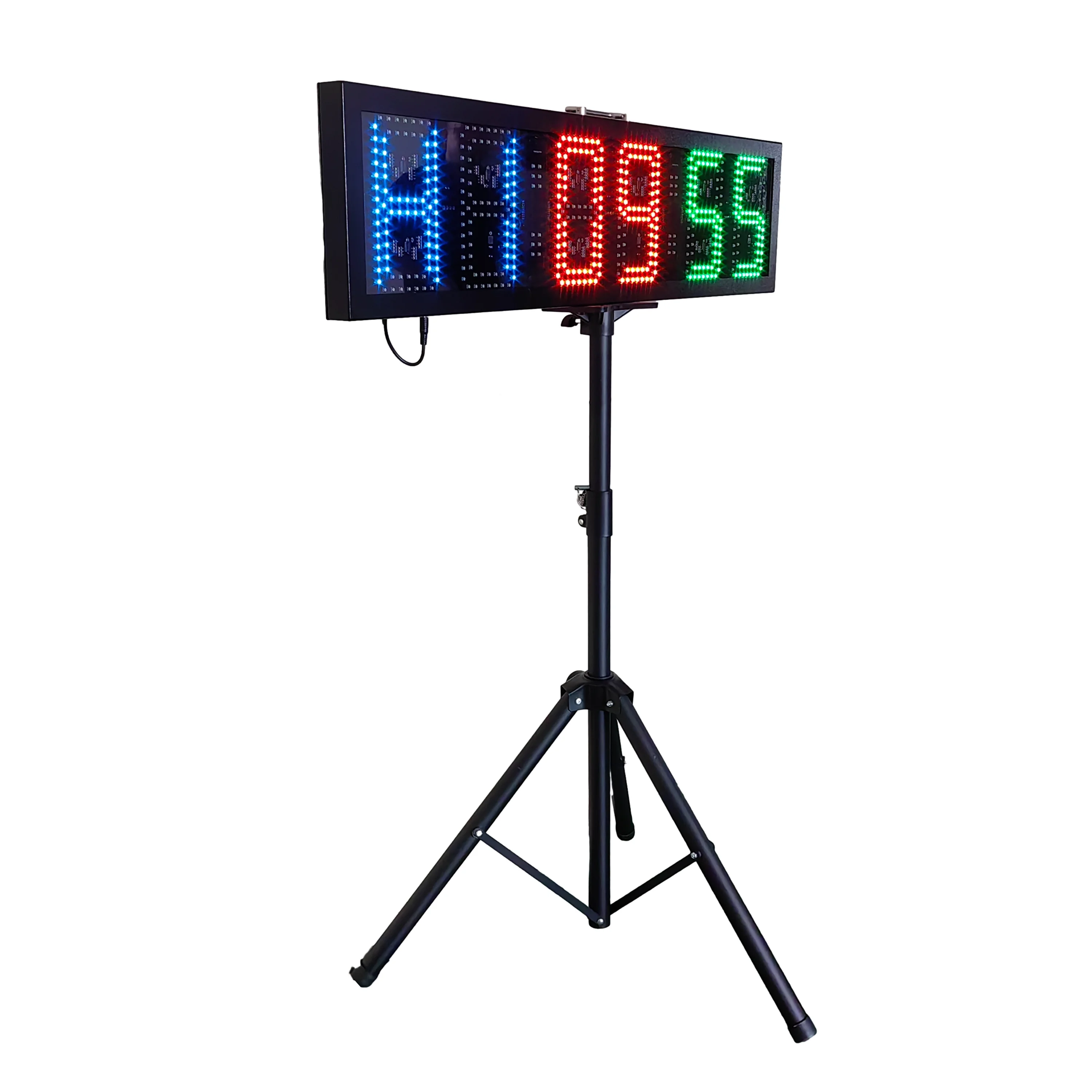 Jhering Electronic Lap Drag Race Timer Large Display LED Clock with Countdown Portable Road Rechargeable
