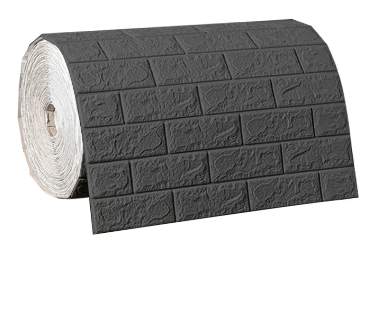 Factory Direct 3d Self-adhesive XPE Foam Waterproof Wallpaper for Bedroom Wall Sticker