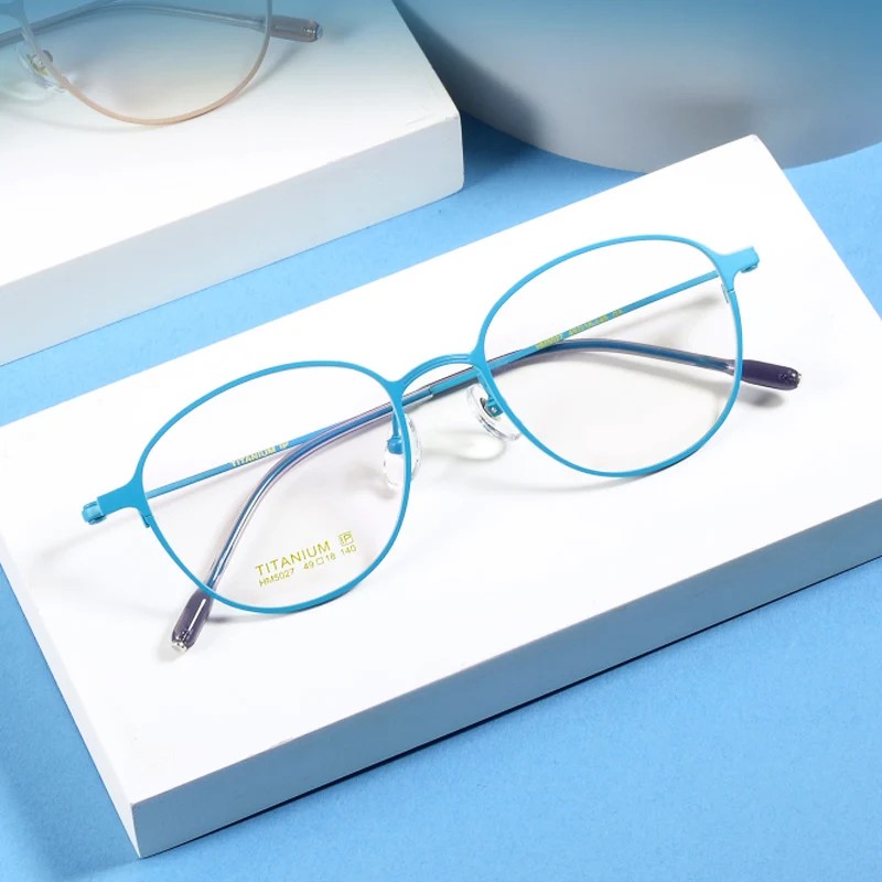 Osicare Good Quality Lightweight Lunettes De Luxe Spectacle Metal Steel Titanium Online Glasses Eyeglasses Optical Frames