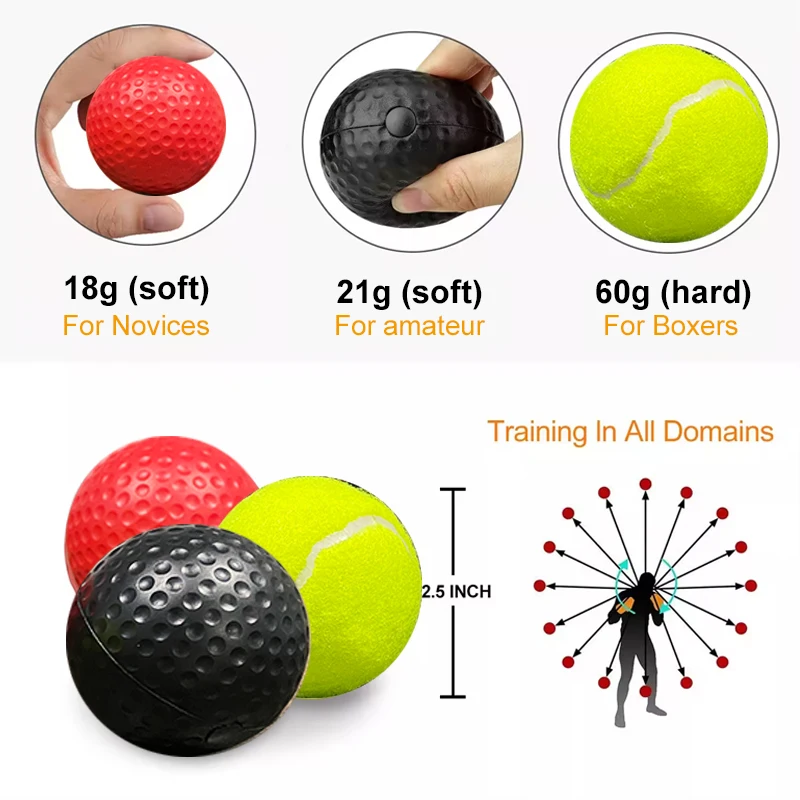High Quality Logo Custom Boxing Reflection Training Ball Headband Boxing Ball