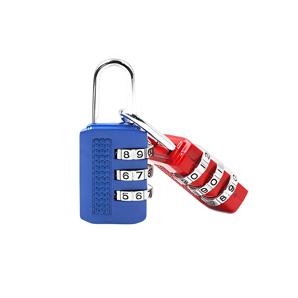 Mechanical Resettable Password Combination Lock Gym Keyless Code Locker Lock for Suitcase Handbag 3 digit Combination Padlock