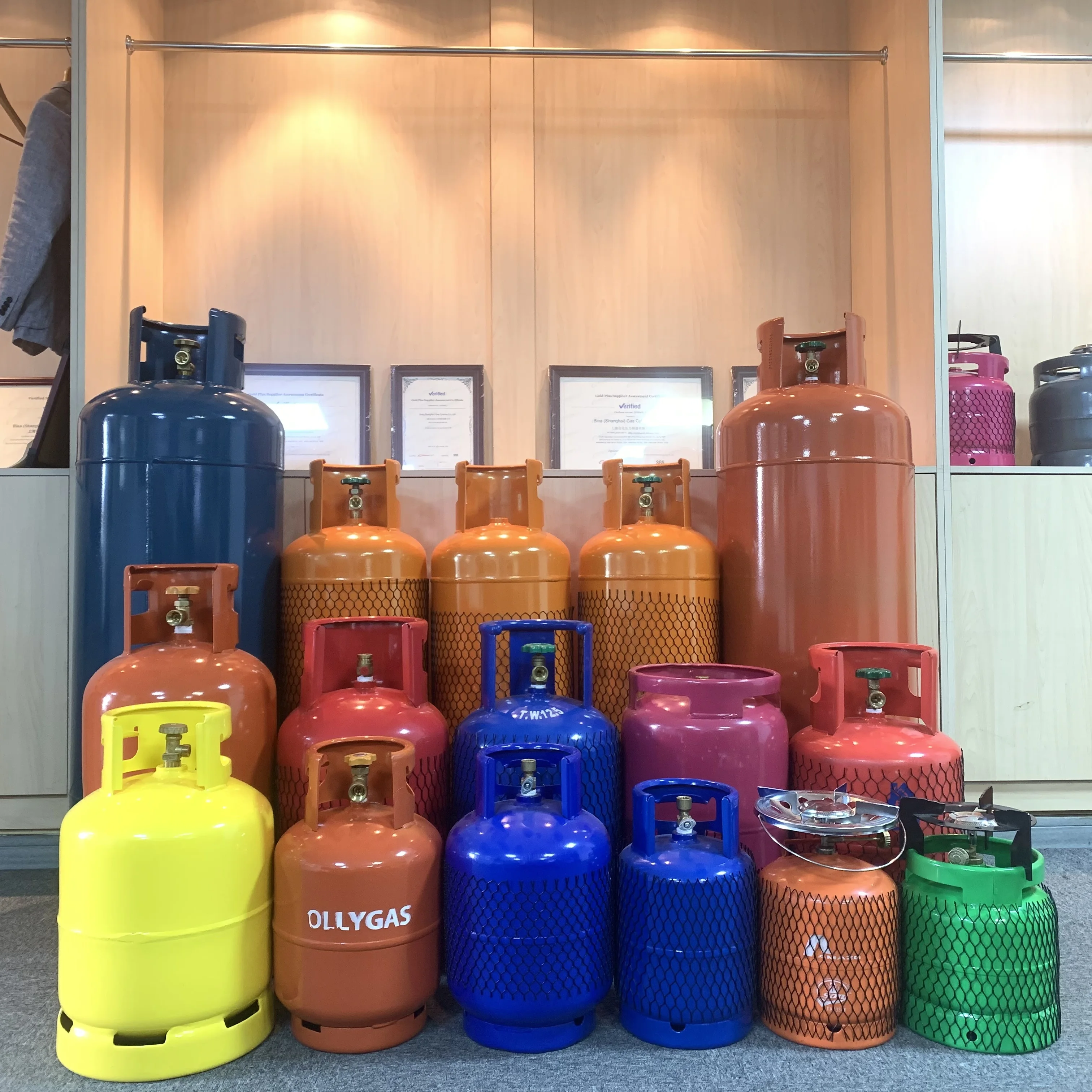 20kg Propane Butane Gas Cylinder Tank Empty Small Camping Tank For Industrial Specialty Gases