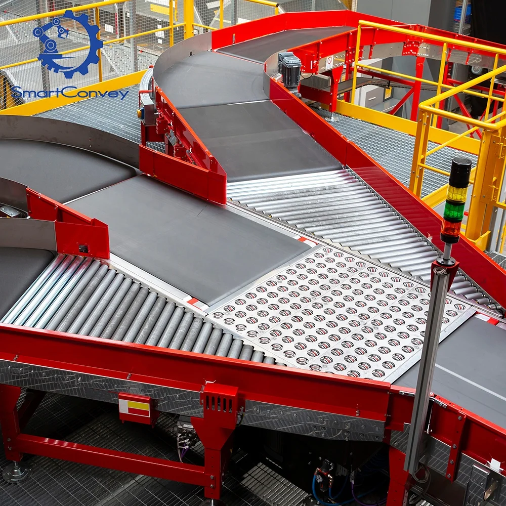 Post and Parcel Modular Steerable Popup Pivot Wheel Sorter With DWS System Carriers Sorting System