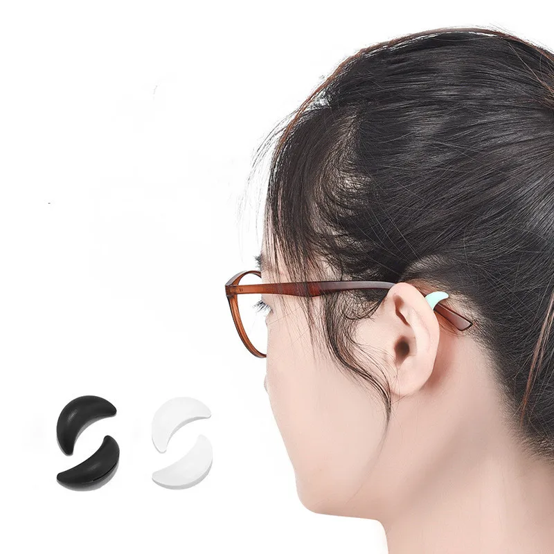 Star Moon Shape Silicone Anti Slip Glasses Sunglasses Ear Hook for Kids Adult
