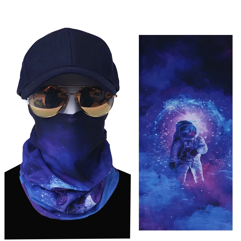 UPF 50+ Cooling Neck Gaiter Sun Protection Face Mask Men Women All Weather Made Silk Satin Lace Velvet Mesh Animal Stylish
