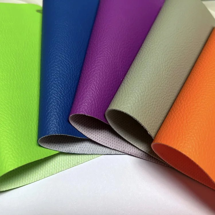 China supplier recycled PVC faux fabrics leather furniture pu microfiber vegan leather sofa living room furniture