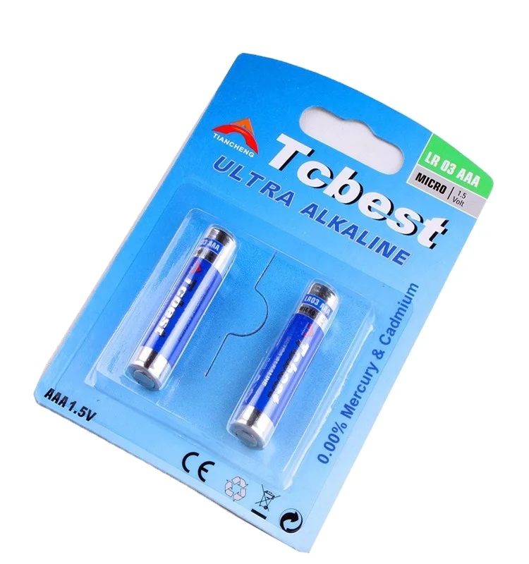 1.5v 140mins Super Alkaline Battery LR03 Battery Size AAA Battery