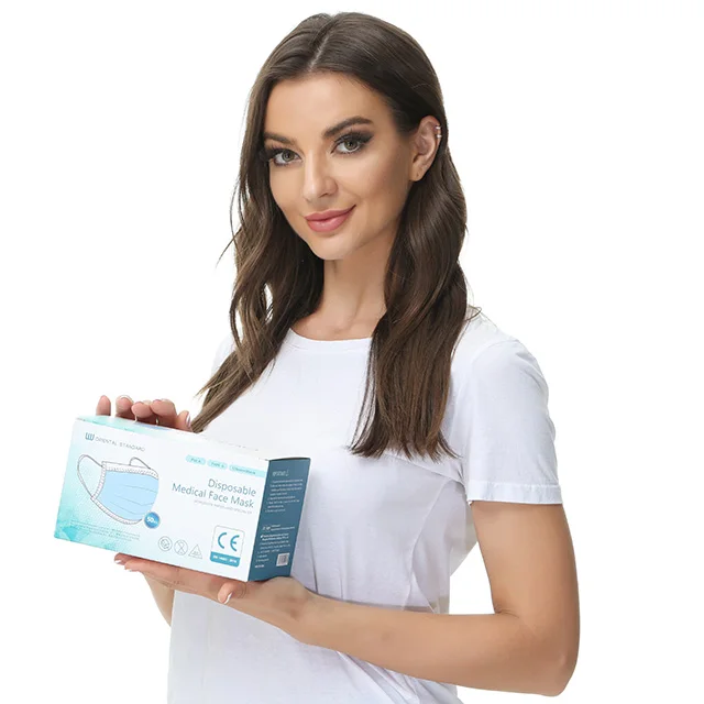 Дешевая черная медицинская маска для лица