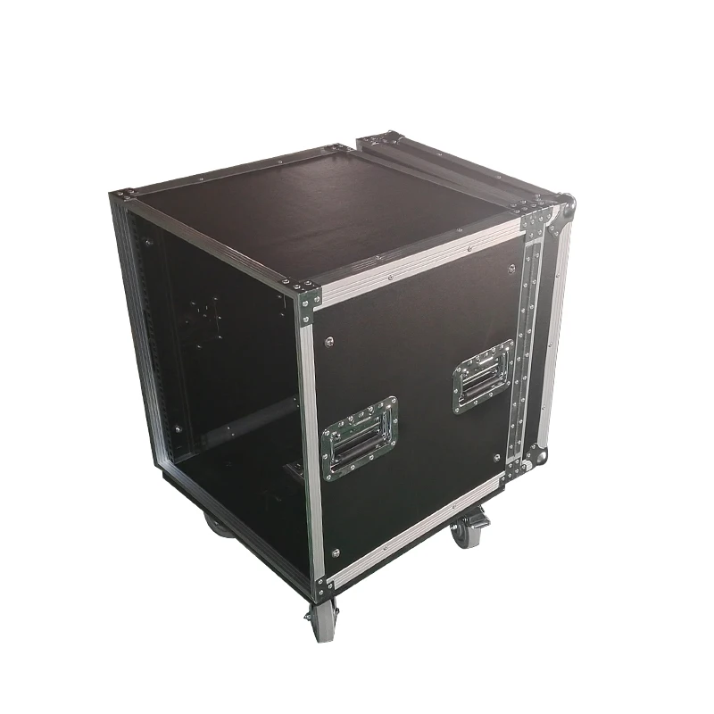 Large Capacity Road Waterproof 16U Amp Flight Rack case With Wheel