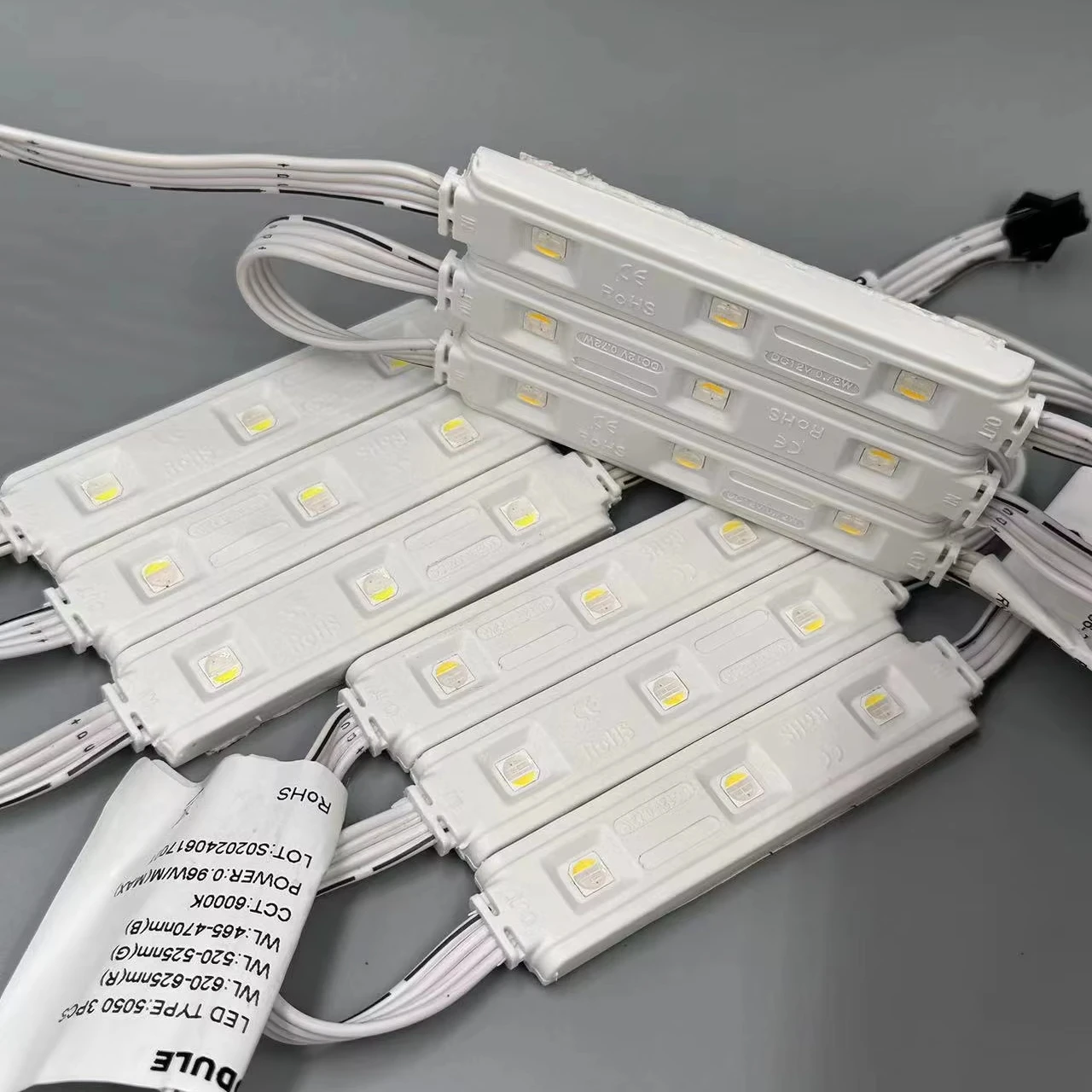 Полноцветный светодиодный модуль SMD5050 3 светодиода 5 В 12