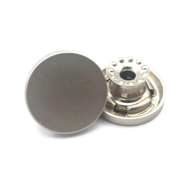 Hot selling fashion custom embossed alloy shank  button logo metal  jean buttons for jean