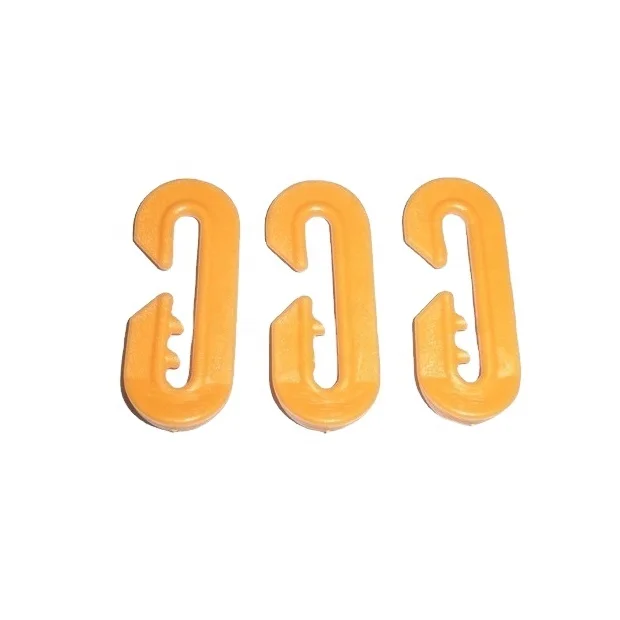 Plastic C-Clips for hanging insect or birds protection nets on grape plantations