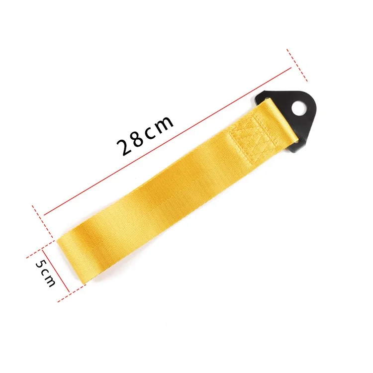 Universal 2 inch Nylon Car Bumper log Tow trunk hook Strap