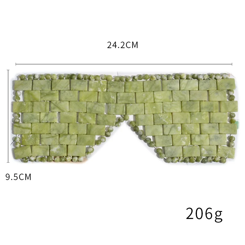 HY Handmade Natural Anti-Aging Xiuyan Jade Eye Mask Jade Stone Eye Mask For Dry Eye Mask souvenirs